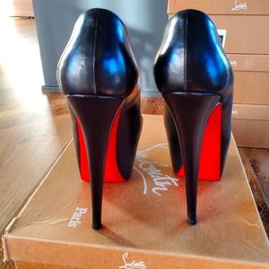 Christian Louboutin Daffodile 160 KID Red Sole Heels/Pumps in Black size 37.5